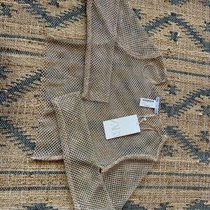 Zara Glitter Mesh Top